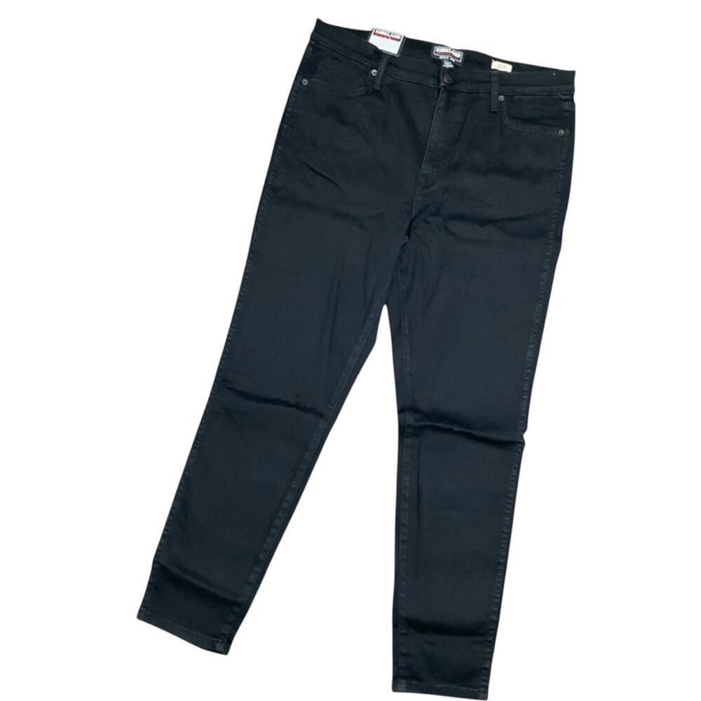 Kirkland Signature Women's Jeans High Rise Stretch Black Size 14 NWT